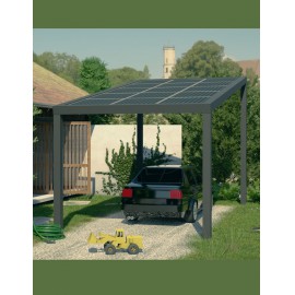 Solar carport napelemes beálló